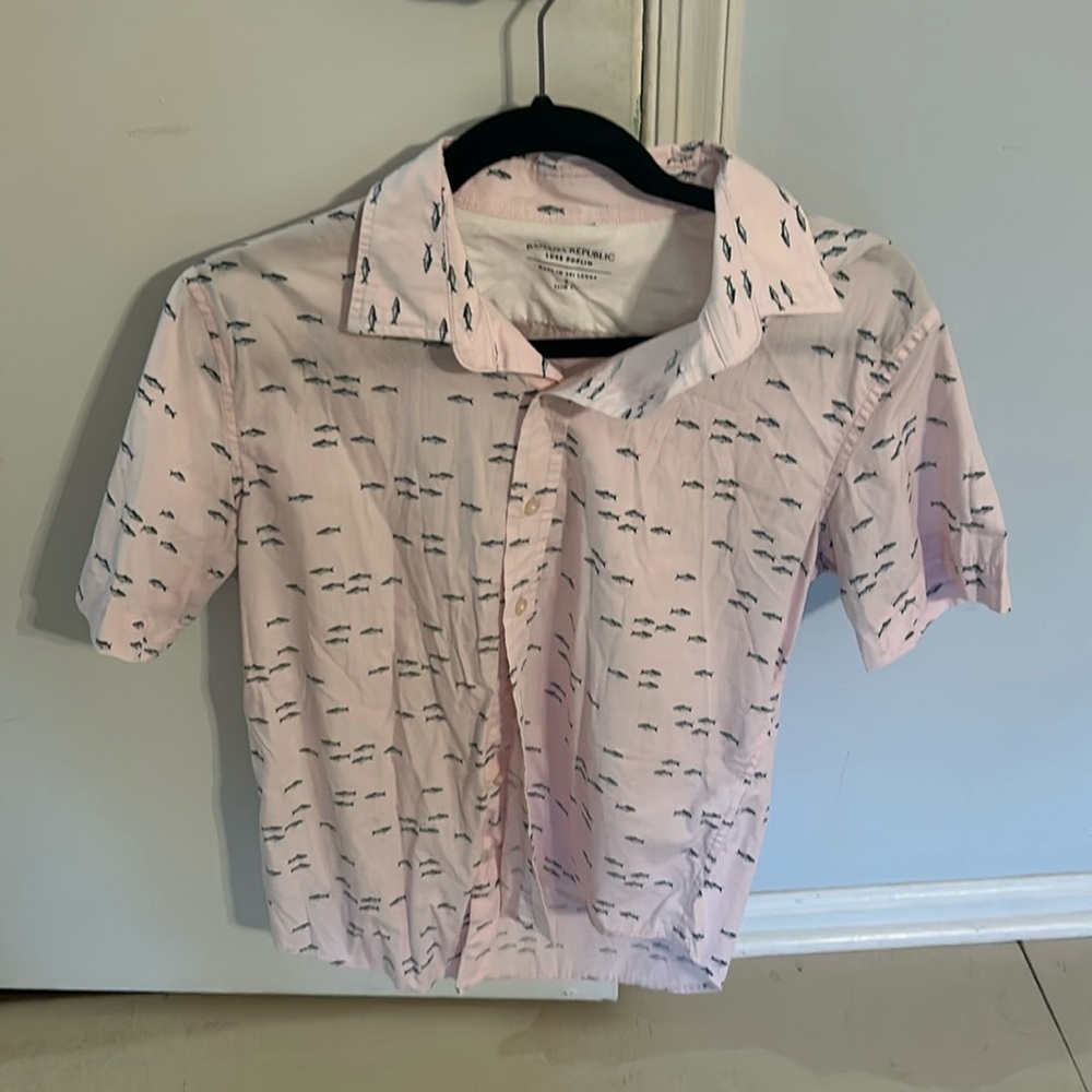 Banana republic short sleeve button down